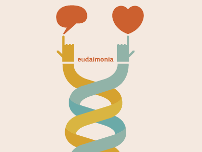 eudaimonia brain design dna economy hand heart illustration rock3rs