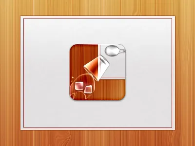 Drinks icon appstore drinks icon ios iphone napkin retina spoon wood