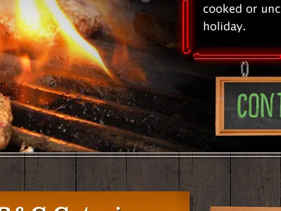 BBQ Restaurant comp bbq chalkboard grill neon restaurant wood