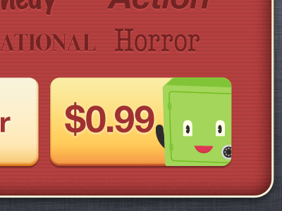 Button for IAP character design illustration ios mascot ui