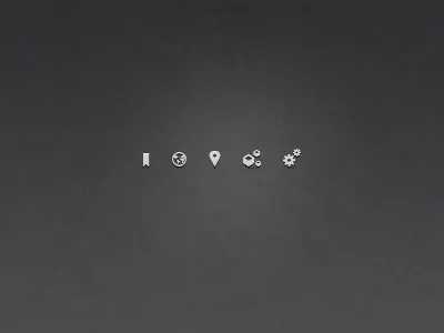 Some Icons bookmark boxes change dark gui icon icons interface items options place position ui white world