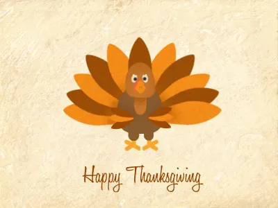 Happy Turkey Day fun holiday paper thanksgiving turkeys