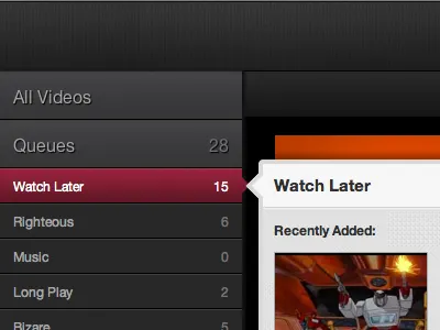 Menu css dialog gradients hover transition