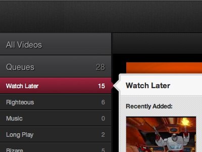 Menu css dialog gradients hover transition
