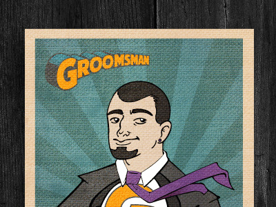 Bob Ewing: The Trading Card bob card ewing gift groomsmen illustration trading wedding