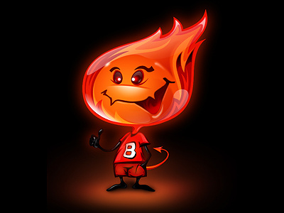 Burny illustration mascot photoshop
