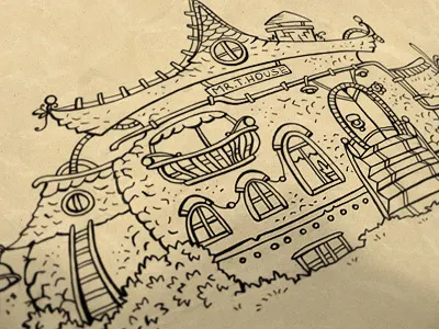 Thomas house house illustration