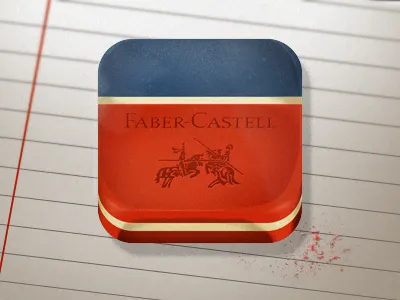 Faber-Castell Eraser design icon ios iphone
