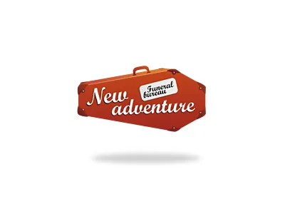 New Adventure 13mu adventure bureau coffin creative logo suitcase travel