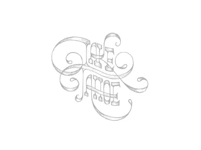 Booked a cabin in capitals hand drawn lettering snow