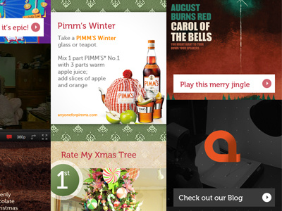 Artlines Xmas artlines blog christmas design grid music panel pimms xmas