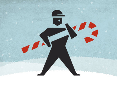 Xmas Joe branding identity illustration