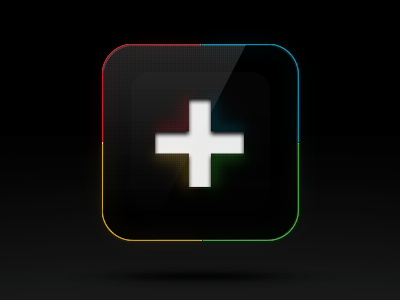 iOS icon Google+ design google plus icon illustration ios kreativa studio photoshop