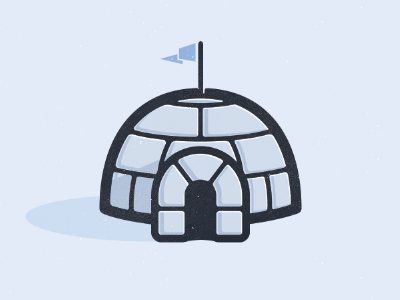 Igloo antartica cold flag freezing igloo santa snow winter