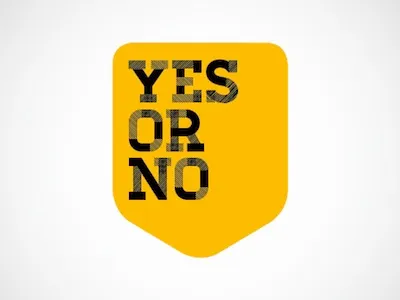 yes or no branding typography
