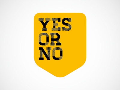 yes or no branding typography