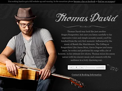 Thomas David coming soon dark music pattern photography thomas david