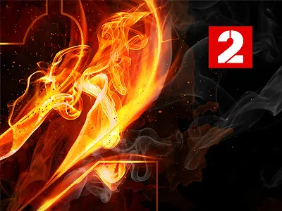 Packshot concept fire illustration packshot photoshop