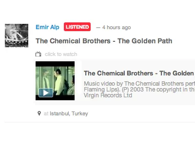 Feed Item embed feed update