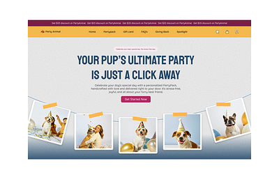 Get Party Animal : Website design agency website app best ui design branding design illustration landingpagedesign logo ui website design