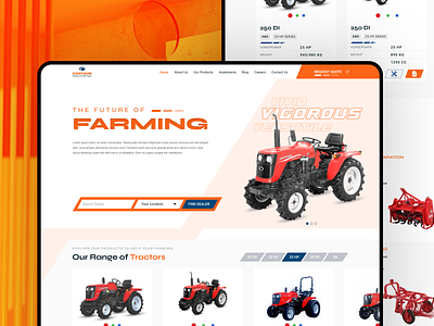 Farming - Dealer Website figma responsive ui design website design