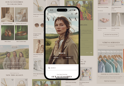 e-commerce Website | VERENA commerce e commerce e shop landing page mobile responsive design shop ui ui design ux ux design