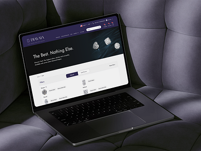 Diamond/Ecommerce - Website Design diamond ecommerce figma ui design web app website