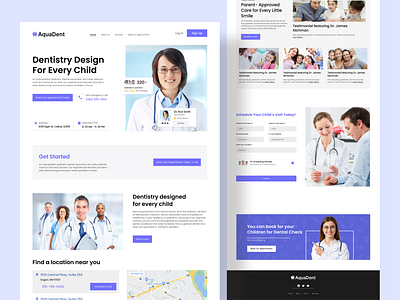 Dental Care Website Landing Page Design agency website branding child care dashboard dental care website dental website dentistry design doctor website graphic design health care healthy website landing page medical website ui ui design ux web app design website