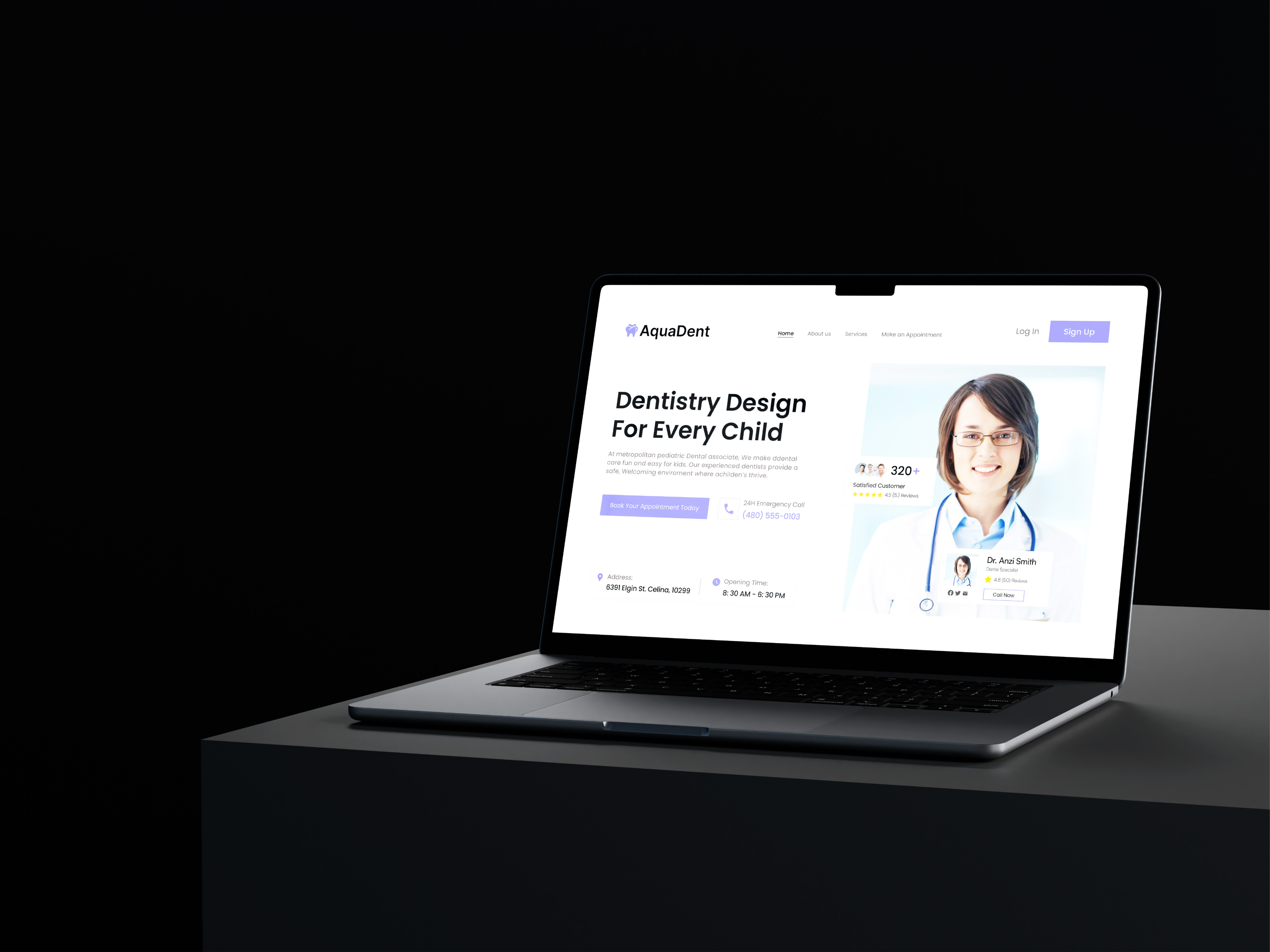 Example of Dental Care Website Design