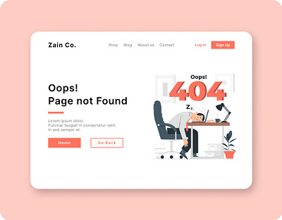 404 Error Page design figma ui ui ux ux