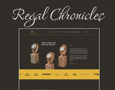 Regal Chronicles Watches Store Design design ui uidesign ux uxdesign uxui uxui design web webdesign