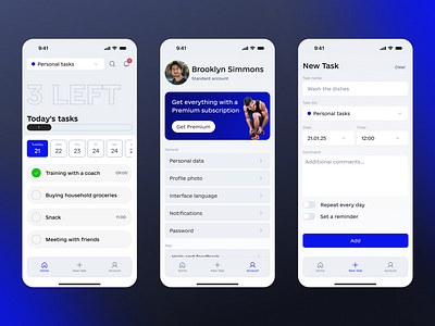 Task Tracker APP✅ mobile app mobile design task tracker uiux design