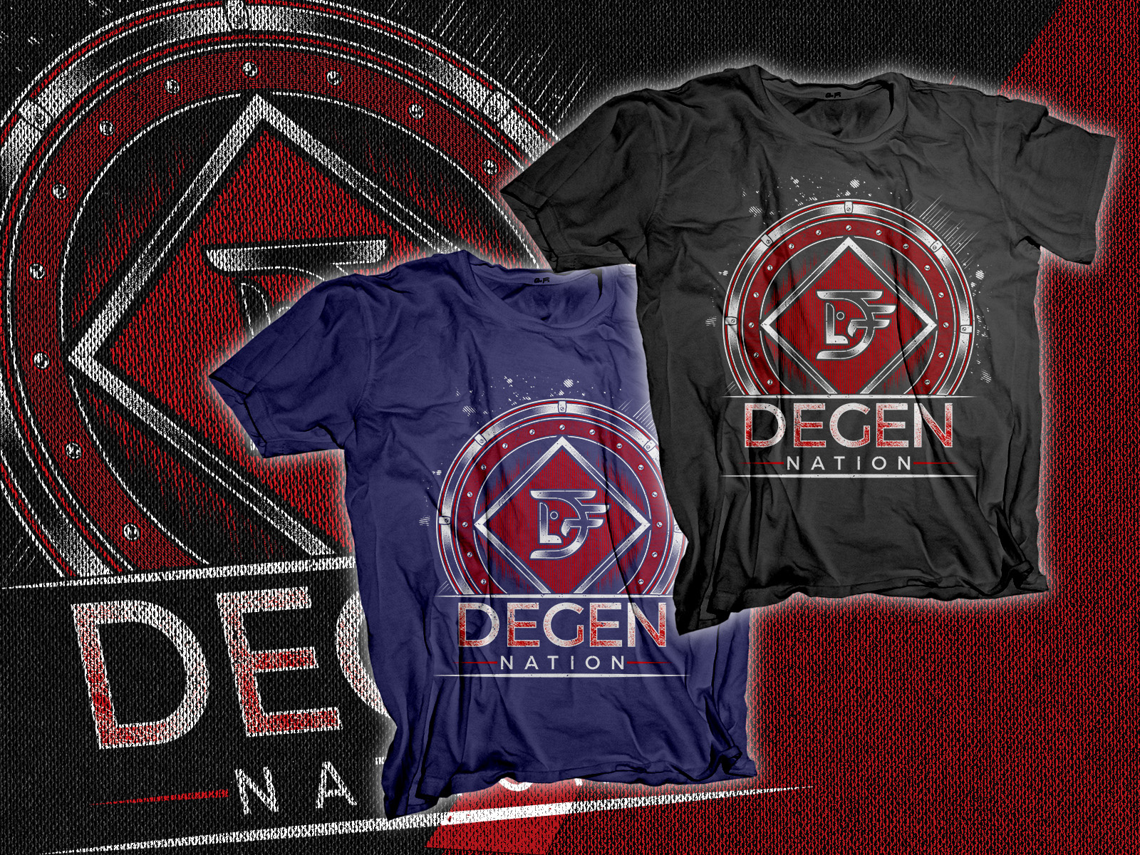 Degen Nation Company T shirt graphic design hand drawing illustration t shirt design vector design vector t shirt