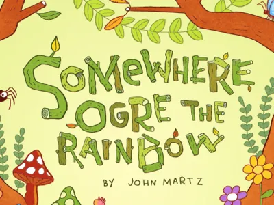 Somewhere Ogre the Rainbow comics illustration lettering type