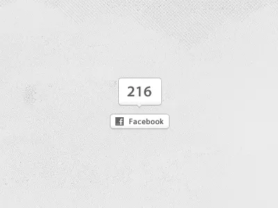 Facebookbutton with counter - PSD Freebie button counter facebook grey neutral white