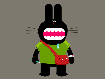 Rabbit Rabbit... Rabbit animal bag cartoon character dribbling istockphoto pencil rabbit simonox staring