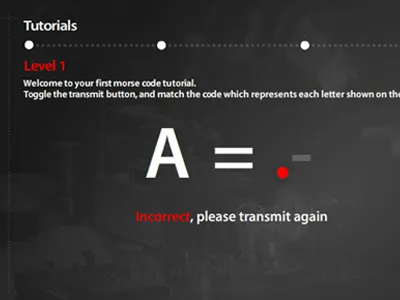 Morse Code Training App app design flash ui ux