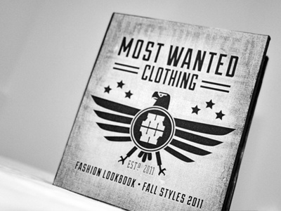 Most Wanted Clothing Box black clothes clothing design eagle fashion grey justin barber logo white