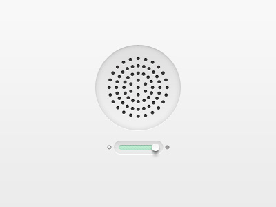 Volume slider & speaker interface panning slider user volume