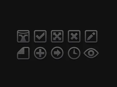 UI Icons automotive dark directional edit icon metal set symbol ui