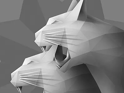 Cats poster animal art cat drawing illustration pencil poster sketch