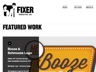 fixercreative.com sneak peek logo web design