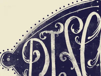 Discover design illustration navy signage typography