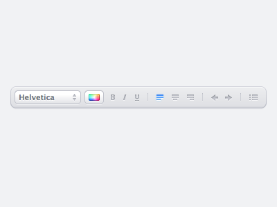 Formatting Toolbar