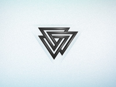 Personal Logo angle chrome deathknot knot logo sharp triangles