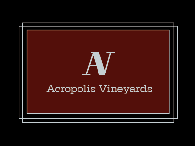 Acropolis Vineyards Pt. 2 brand logo type wine