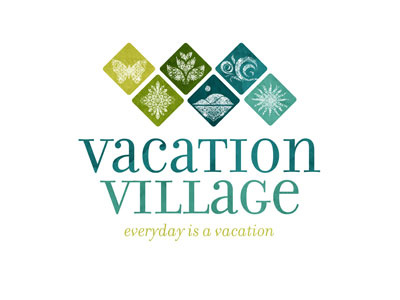 Vacation Village identity logo logotype