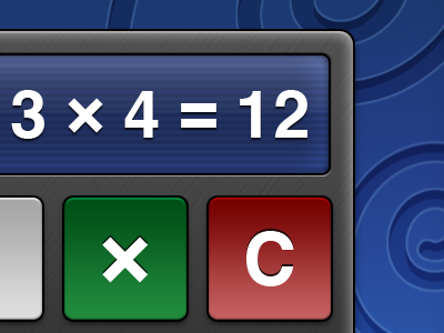 Calculator design iphone ui