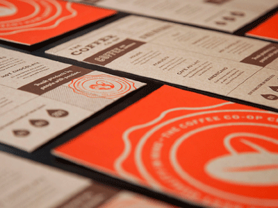 Menus coffee coffee coop print screenprinting