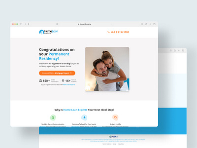 Landing Page for Immigrants Post-Permanent Residency cro landing page ui ui ux ui design uiux